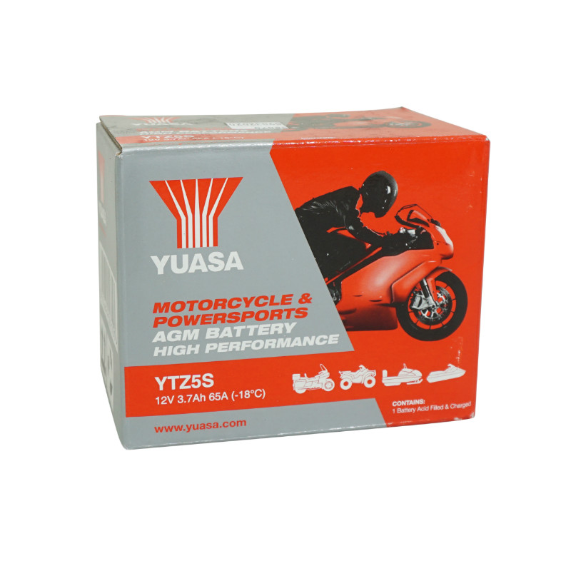 Batterie 12V 3,5 ah YTZ5S Yuasa sans entretien prete a l'emploi (lg113xl70xh85mm) (activee en usine-fa) - vue 2