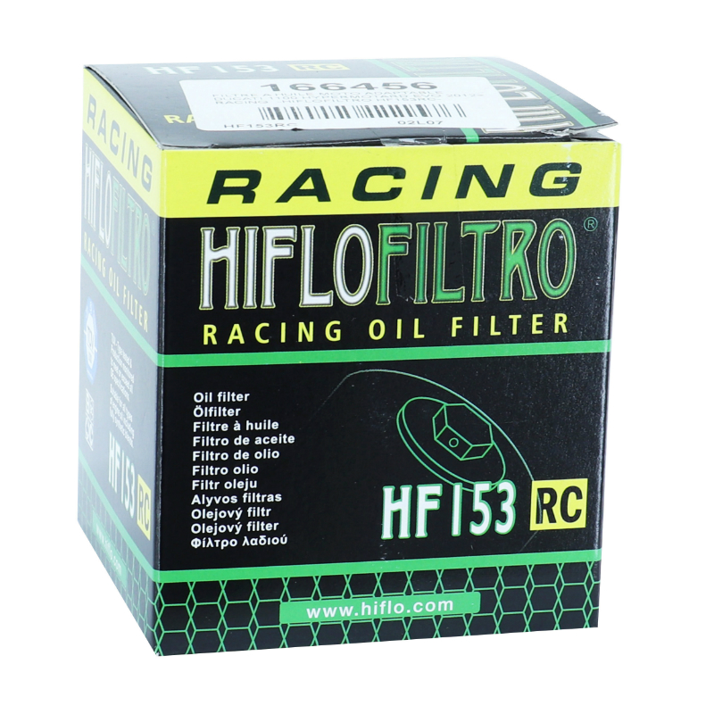 Filtre à huile Hiflofiltro HF153RC adaptable Ducati 600 Monster, 696 Monster, 796 Hypermotard, 848 Streetfighter, 1198 Diavel, 1200 Multistrada Racing - vue 3