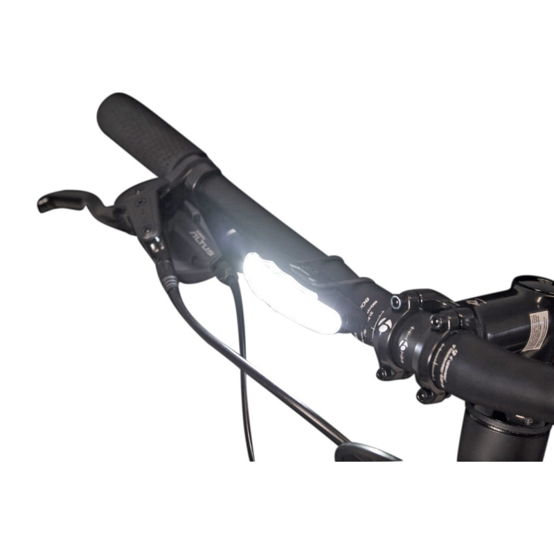 Eclairage vélo avant USB sur cintre Spanninga Arco noir 3 fonctions - vue 2