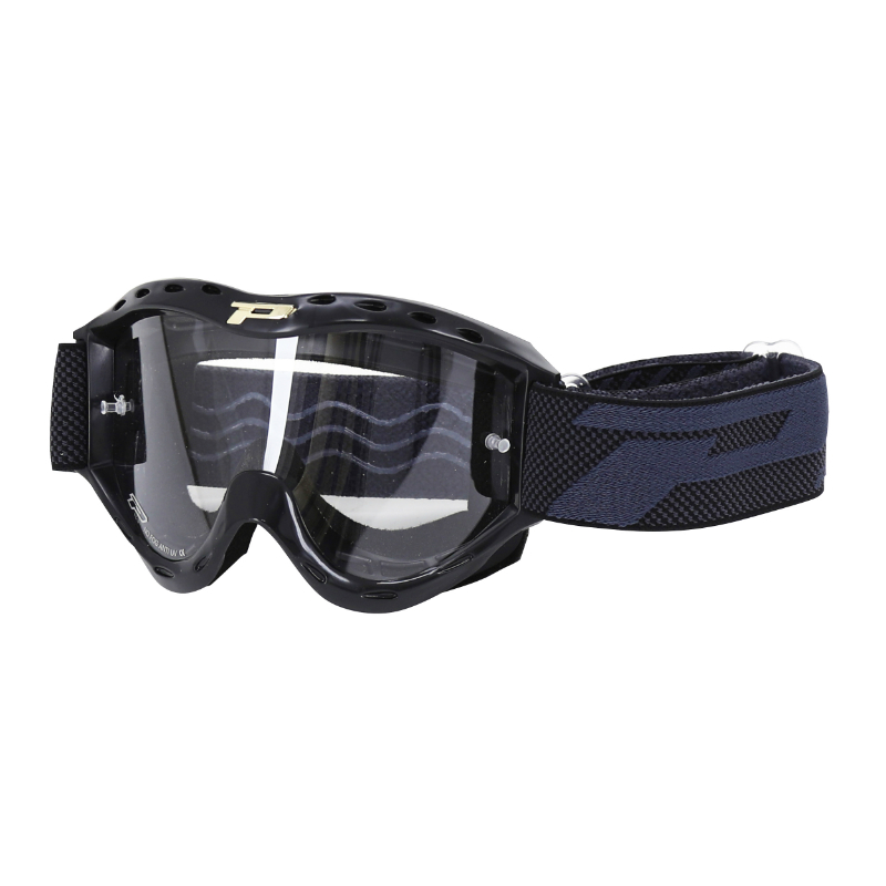 Masque-lunettes cross Progrip enfant 3101 TR atzaki noir écran transparent anti-buée anti-UV - vue 2
