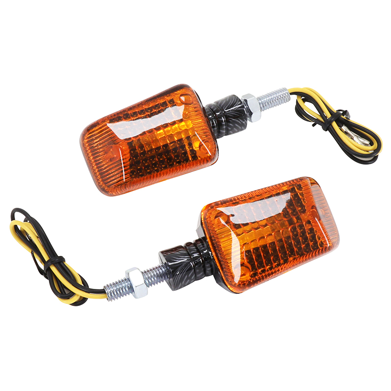 Clignotant universel Replay mini rectangle a ampoule BA9S orange-carbone (l 75MM - h 38MM - l 36MM) (paire) ** - vue 2