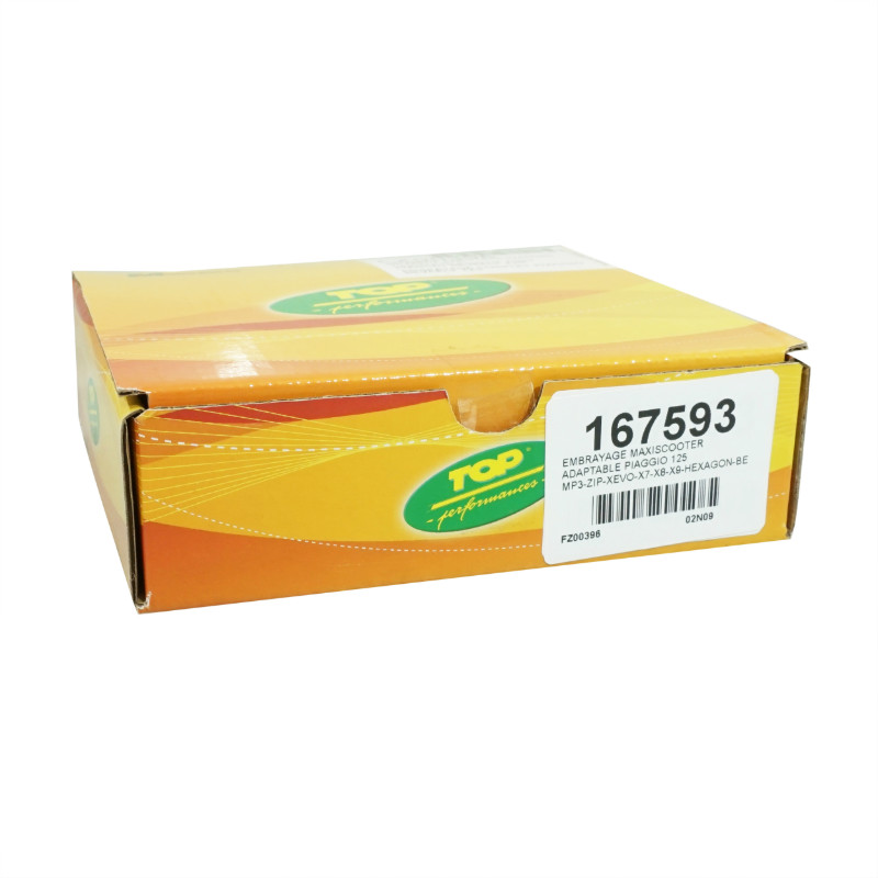 Embrayage maxiscooter TOP PERFORMANCES Piaggio 125 MP3, Zip, X-Evo, X7, X8, X9, Hexagon, Beverly, Vespa ET4, GTS - Gilera 125 Nexus - Aprilia - vue 3