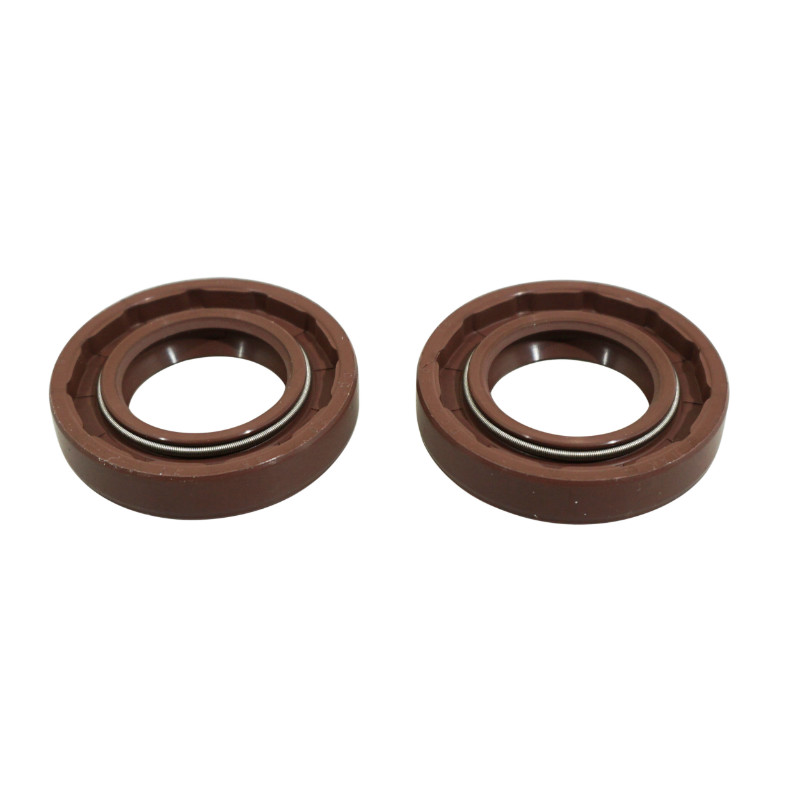 Joint spi embiellage 50 adaptable Derbi Senda, GPR-Gilera SMT, RCR-Aprilia RX (moteur Derbi Euro 2, Euro 3) Viton double ressorts 20x35x7 mm (paire) - vue 2