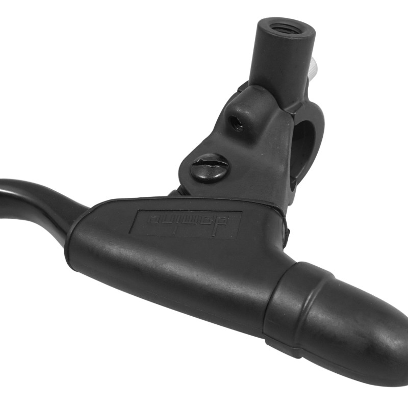 Poignée de frein moto off-road Domino alu noir droit avec cache-poussière - vue 3