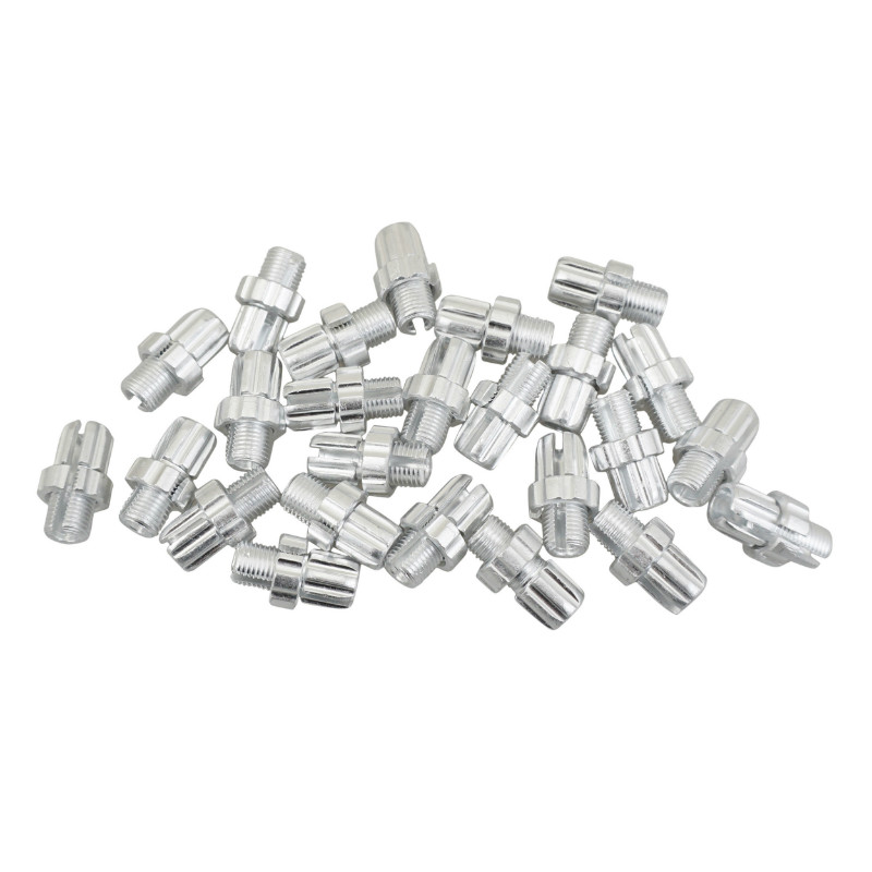 Vis creuse tendeur de câble vélo M10 fendue alu argent P2R (sachet de 25 pièces)