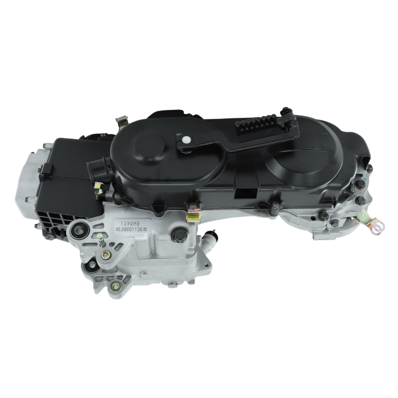 Moteur scoot adaptable scoot 50 chinois 4T GY6, 139QMB 10 pouces (longueur carter variation 400MM - axe de roue diam 16MM) -P2R - vue 4