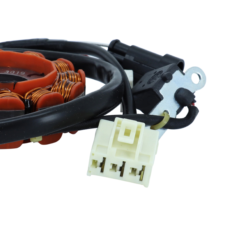 Stator allumage maxiscooter SGR Piaggio Liberty 125 2011-2013 / Vespa LX 125-150 2009-2013 / Vespa S 125-150 2009-2013 (12 pôles - 150 W - triphasé) - vue 2
