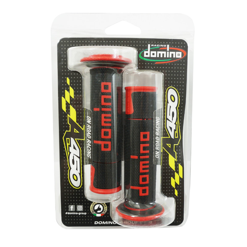 Revêtement de poignée Domino A450 noir-rouge 120-125 mm (paire) - vue 2