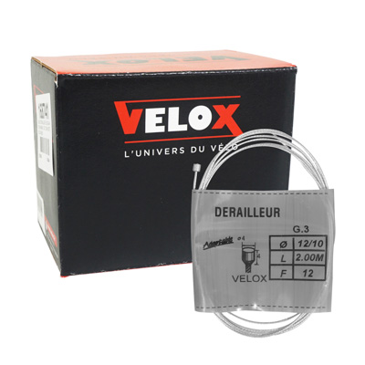 Câble dérailleur 2,00 m galvanisé Velox - Boîte de 25 - vue 2