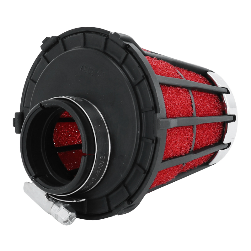 Filtre à air Malossi E5 droit décentré pour PHBG 15-21 noir mousse rouge d.32 mm (sauf Peugeot) - vue 2