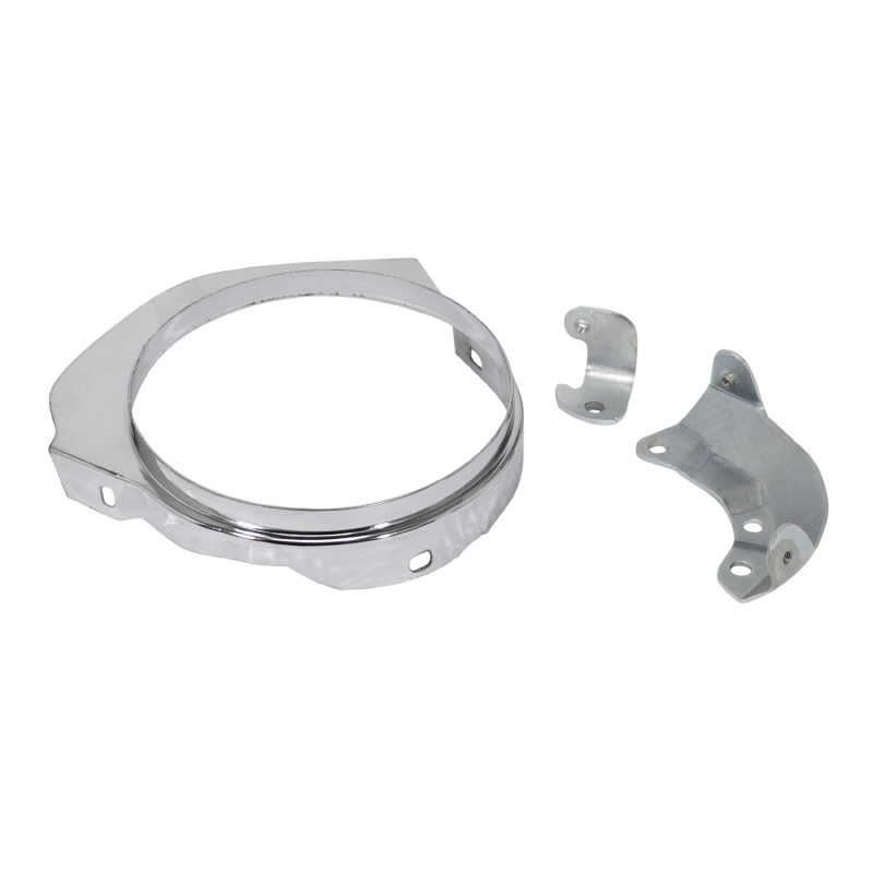 Cache courroie cyclo adaptable MBK-Motobécane 88, 881 chrome avec patte de fixation