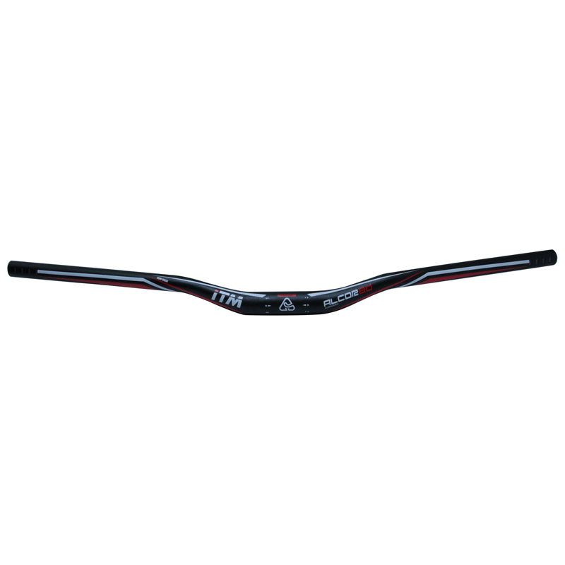 Cintre VTT demi-relevé ITM Alcor noir 31,8 mm L740 mm - vue 2
