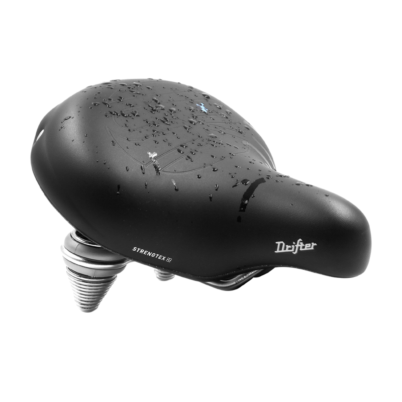 Selle Royal city drifter strengtex noir unisex avec gel et double ressort revetement anti usure 270X245MM 1160G - vue 3