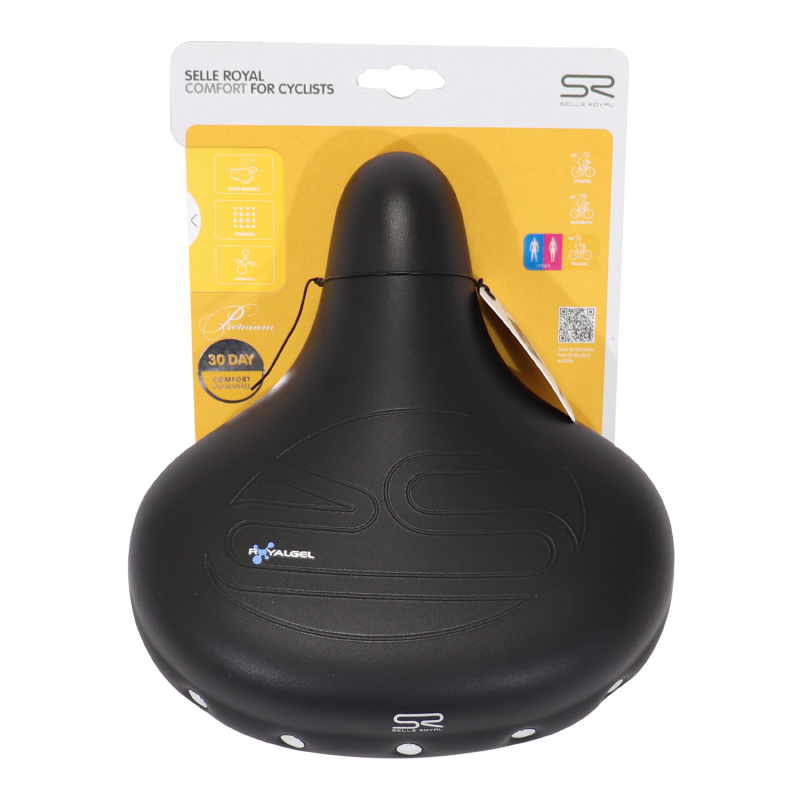 Selle Royal city drifter strengtex noir unisex avec gel et double ressort revetement anti usure 270X245MM 1160G - vue 7