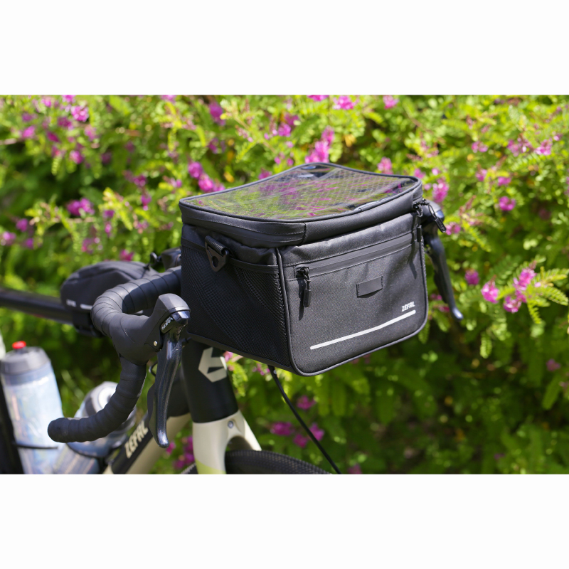 Sacoche de cintre-guidon velo Zefal bag noir fixation clip (230x180x175mm - 7L) - entraxe fixation 60MM interieur - vue 5