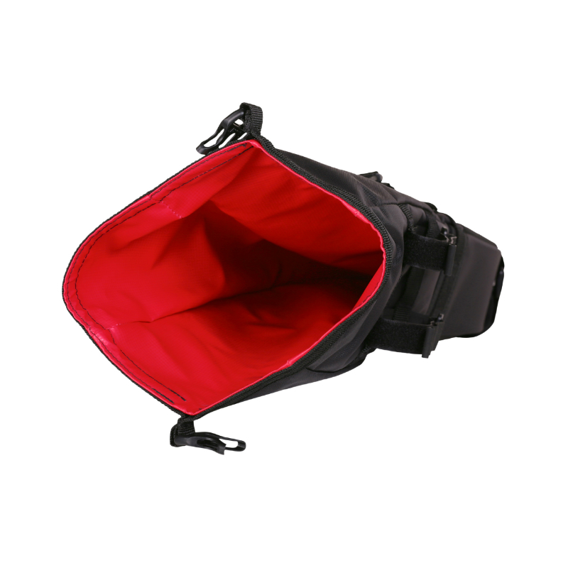 Sacoche de selle velo Zefal z adventure R5 noir etanche fixation velcro 5L ( l 370X 70À175 X130MM) charge maxi 5KGS - vue 3