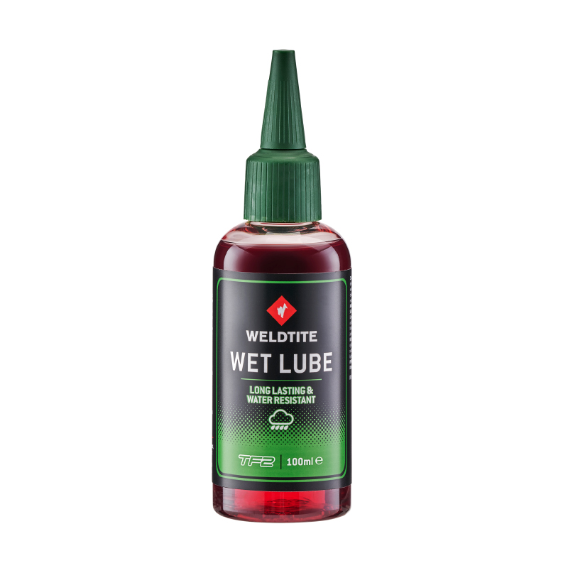 Lubrifiant chaîne vélo Weldtite TF2 wet lube conditions humides 100 ml