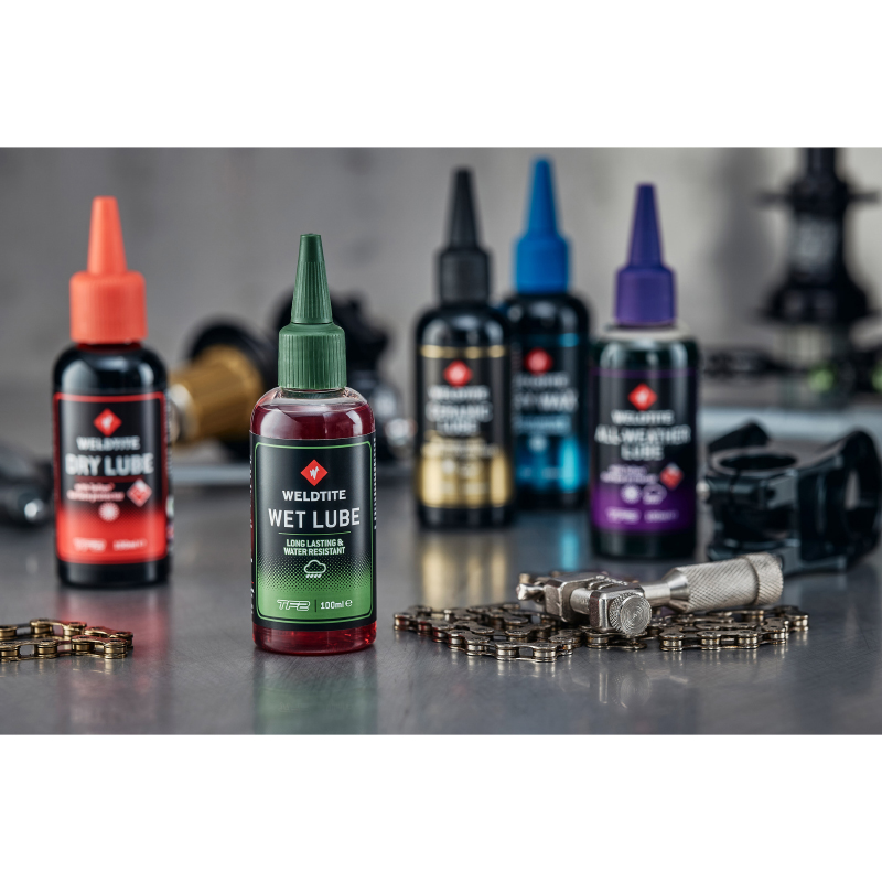 Lubrifiant chaîne vélo Weldtite TF2 wet lube conditions humides 100 ml - vue 2