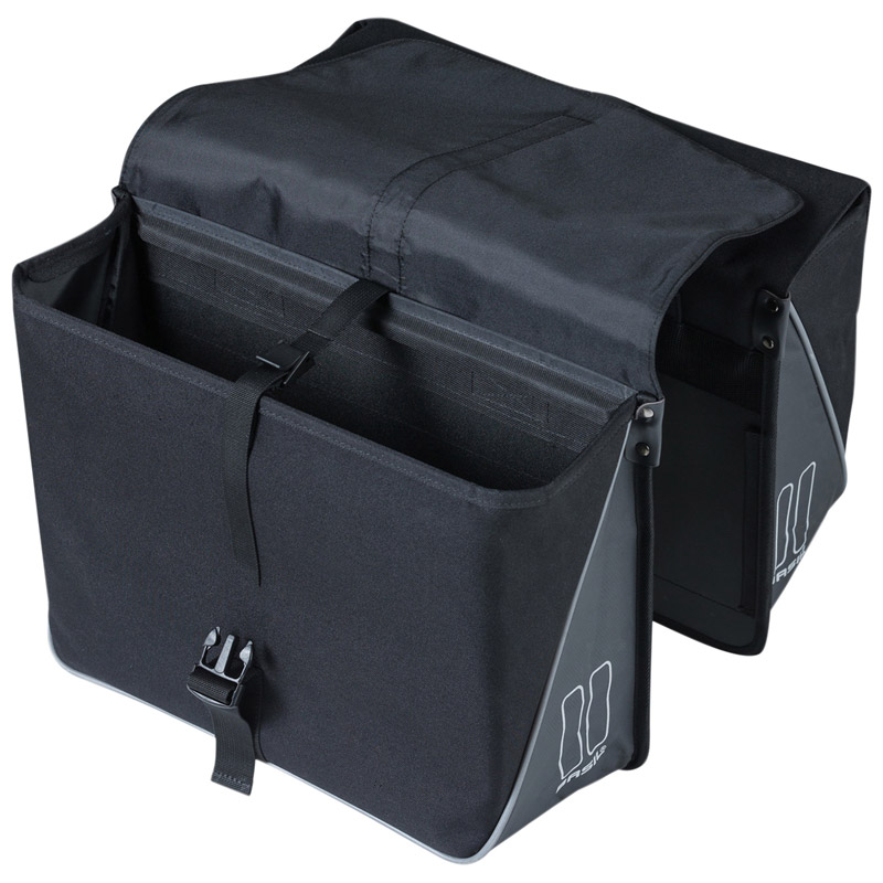 Sacoche arriere velo double Basil forte 35L noir (41X15X43CM) universel pour VTC et vae - vue 3