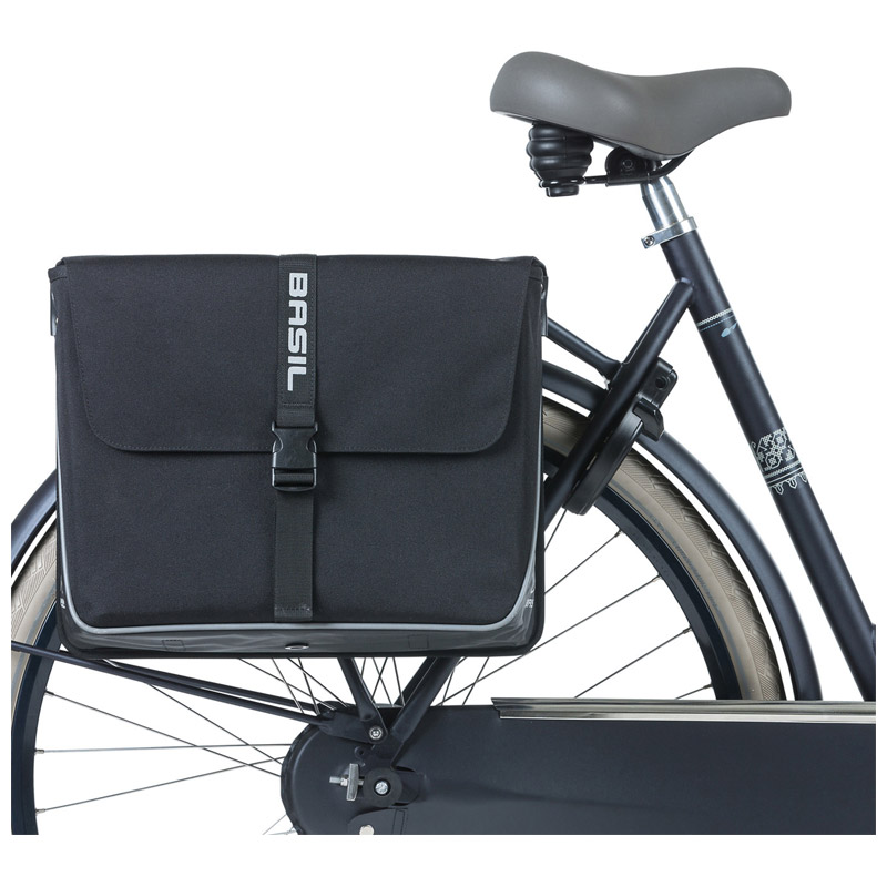 Sacoche arriere velo double Basil forte 35L noir (41X15X43CM) universel pour VTC et vae - vue 4