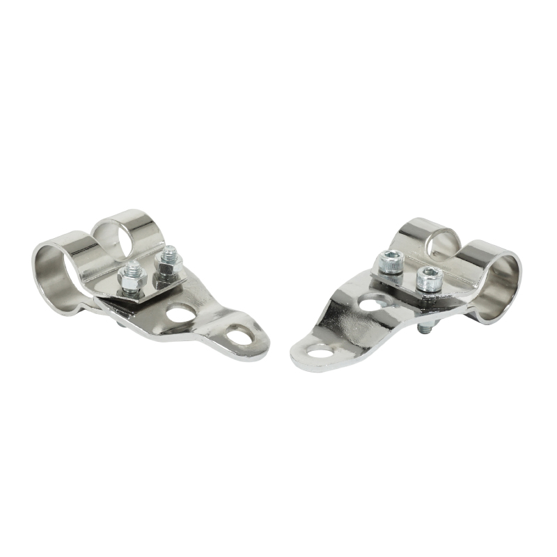 Support de phare cyclo adaptable MBK 51-motobecane-peugeot 103 chrome (diam 26MM) (paire) -selection P2R - vue 2