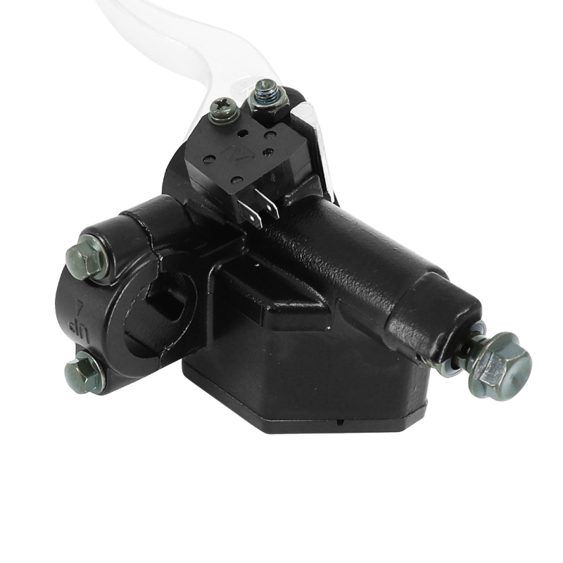 Maître-cylindre de frein P2R Sym 50-125 Symphony S 2010-2014, Fiddle 3, Jet14 et Peugeot 50-125 Tweet 2010-2019 noir-argent droit - vue 3