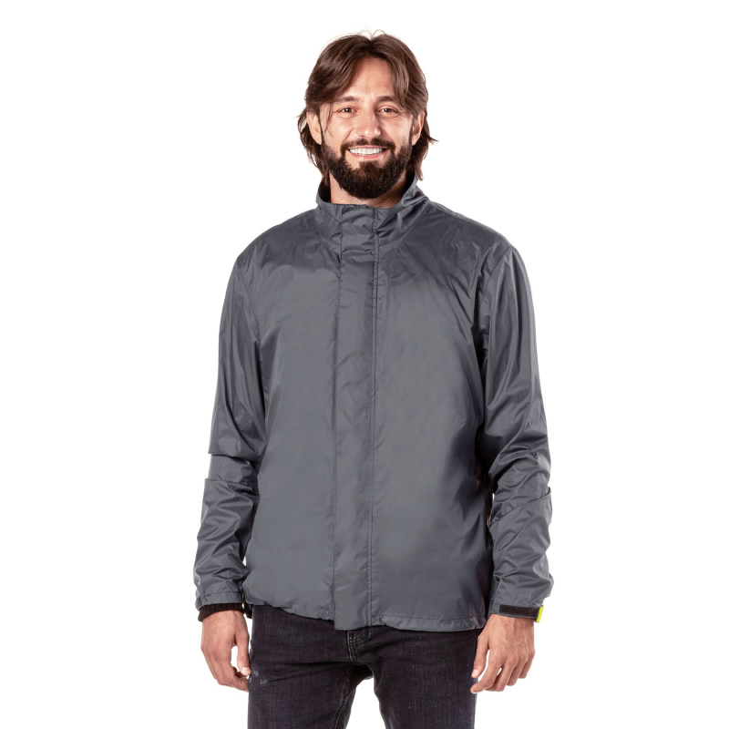 Veste de pluie Tucano Nano Rain Alpha gris anthracite taille M - vue 4