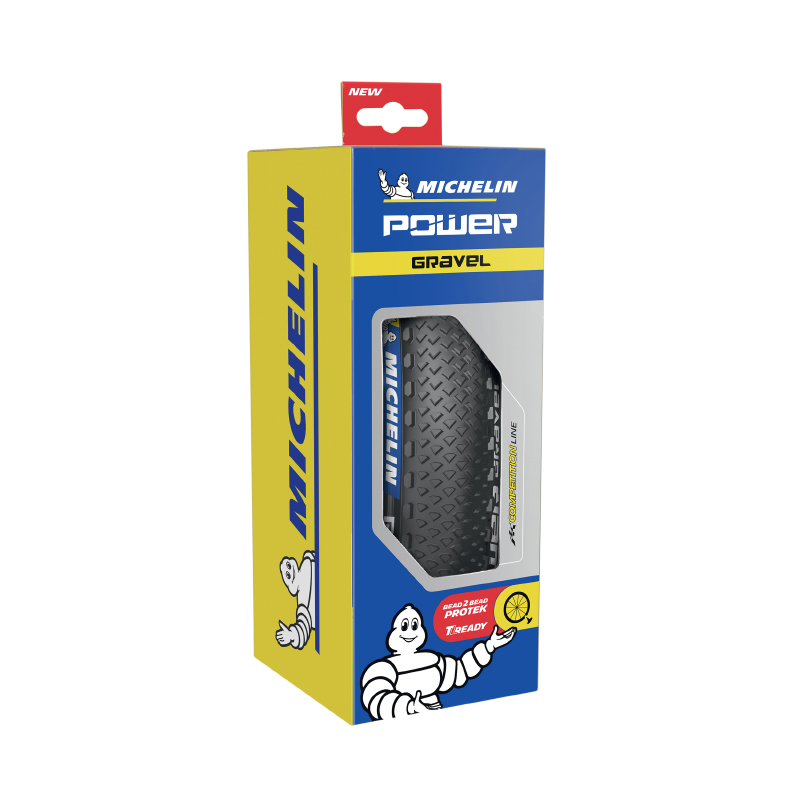 Pneu gravel 700 x 40 Michelin power gravel noir tubeless ready TS (40-622) - vue 2