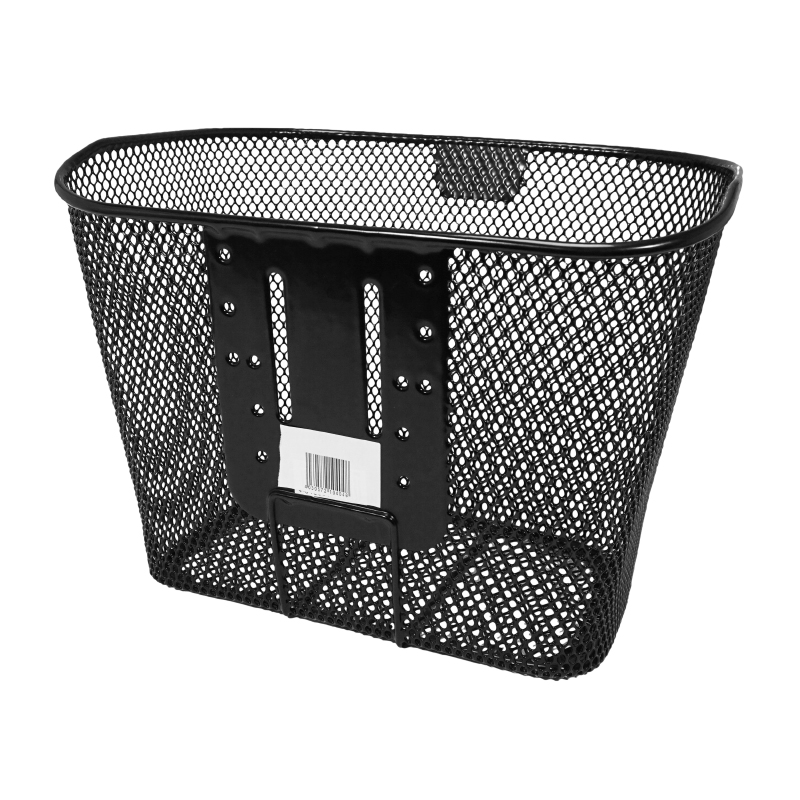 Panier avant acier nid d'abeille Klickfix 16L noir avec platine fixe 35x26x25cm - vue 3