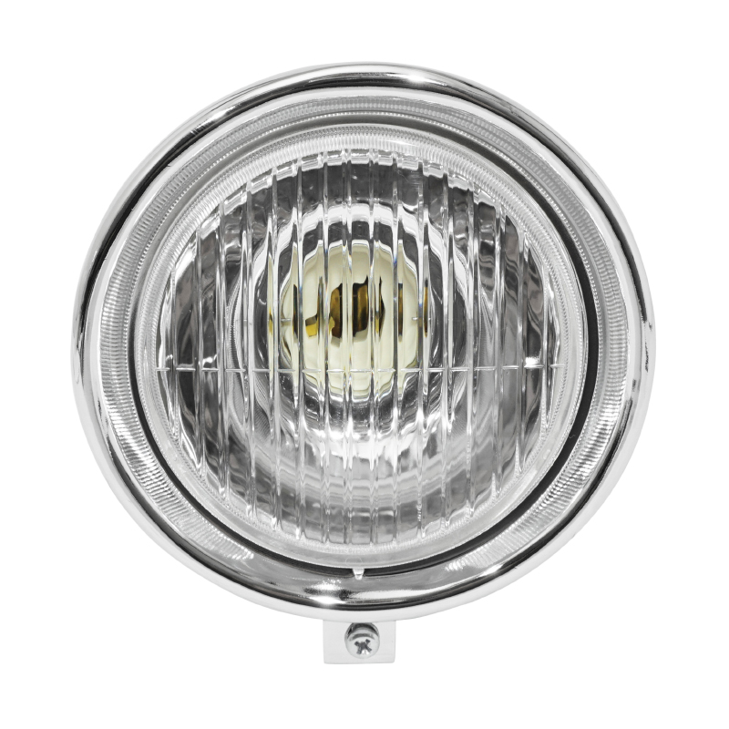 Phare-projecteur cyclo adaptable Peugeot 103 - MBK 51 rond diamètre 130 mm noir ampoule BA15S - vue 2