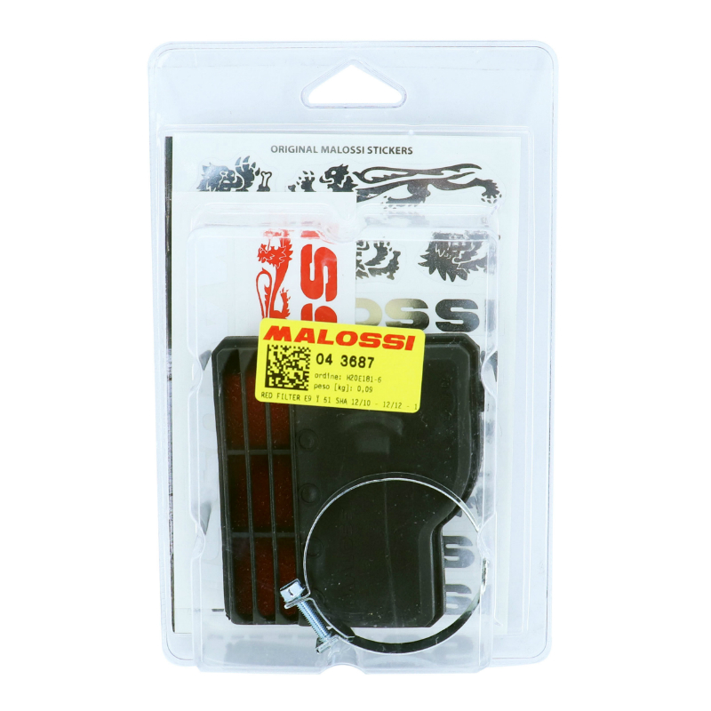Filtre à air Malossi adaptable Piaggio 50 Ciao Bravo noir D.51 mm - vue 3