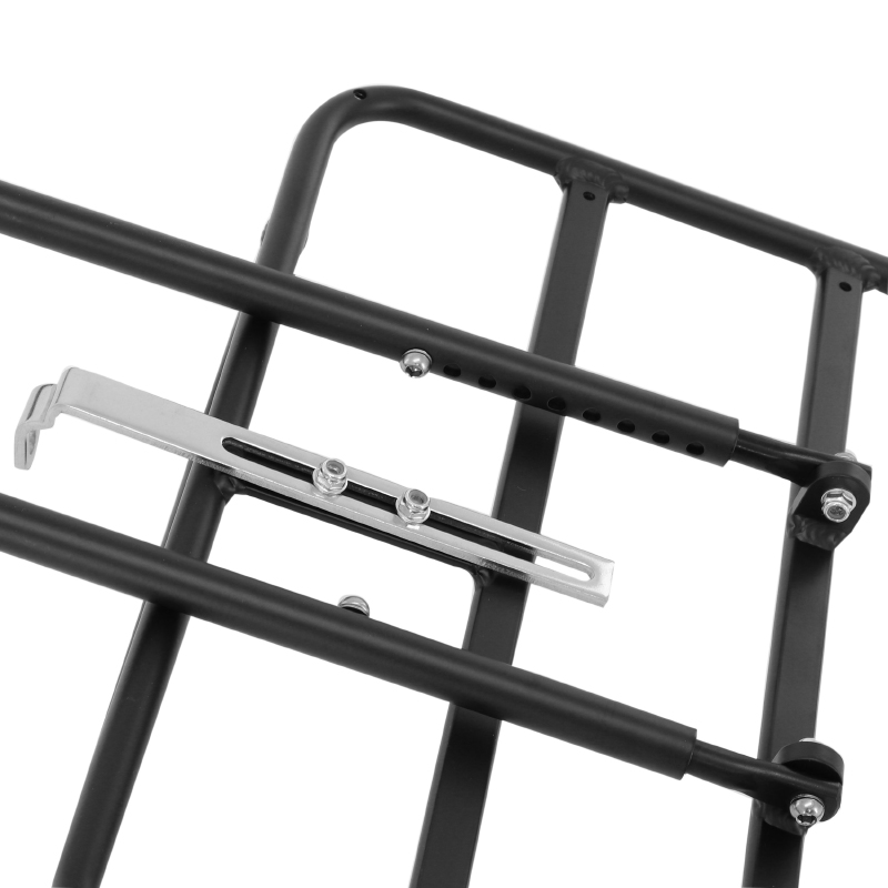 Porte-bagage vélo avant à tringles P2R diamètre 6 mm noir patte réglable 26-28 pouces plateforme 35 cm x 25,8 cm - vue 2