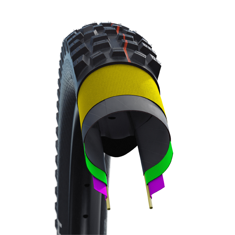 Pneu VTT Schwalbe Magic Mary Evo Addix Super Trail 26 x 2.35 noir tubeless ready TS - vue 2