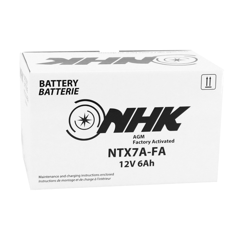 Batterie 12V 6 ah NTX7A Nhk fa sans entretien prete a l'emploi (lg150xl87xh94mm) (activee en usine-fa - qualite premium - equivalent YTX7A) - vue 2