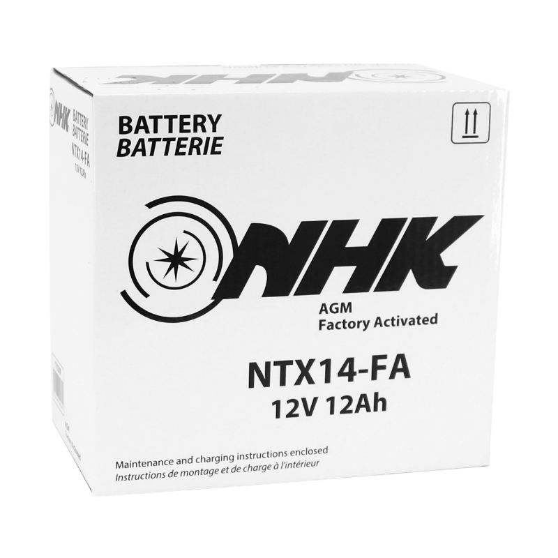 Batterie 12V 12 ah NTX14 Nhk fa sans entretien prete a l'emploi (lg150xl87xh145mm) (activee en usine-fa - qualite premium - equivalent YTX14) - vue 2