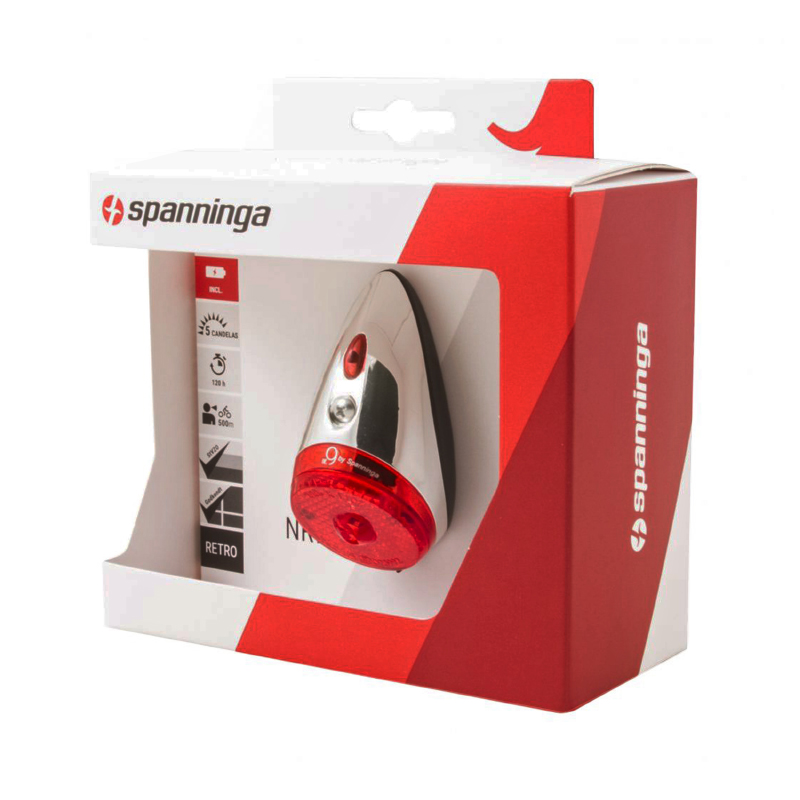 Éclairage vélo à dynamo arrière 6V sur garde-boue Spanninga Nine Classic Safe Stop - vue 5