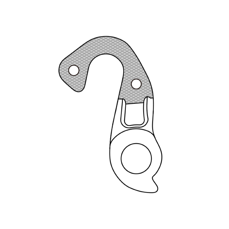 Patte de dérailleur aluminium Marwi Cube GH-264 - vue 3