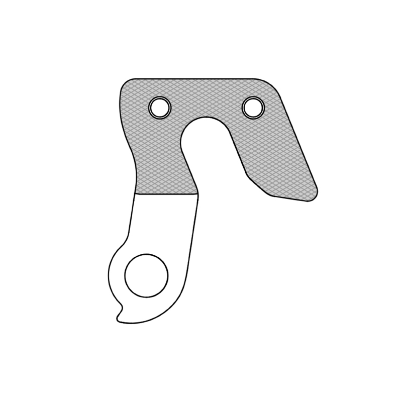 Patte de dérailleur aluminium Marwi Orbea GH-274 - vue 3