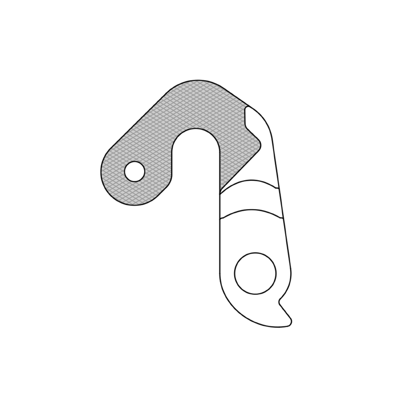 Patte de dérailleur aluminium Marwi Scott GH-277 - vue 3