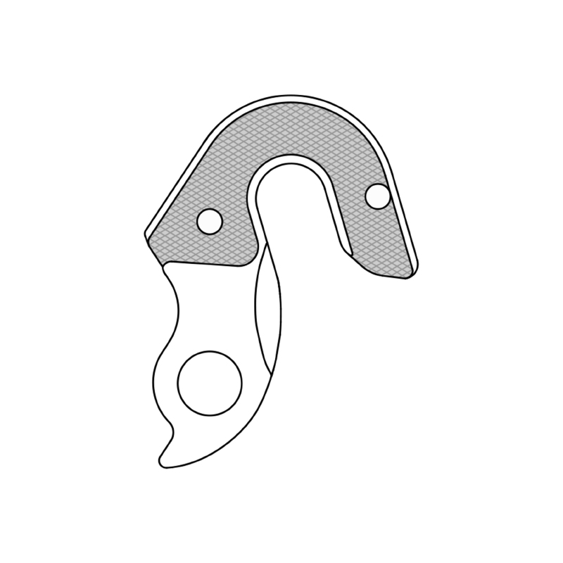 Patte de dérailleur aluminium Marwi Stevens GH-280 - vue 3