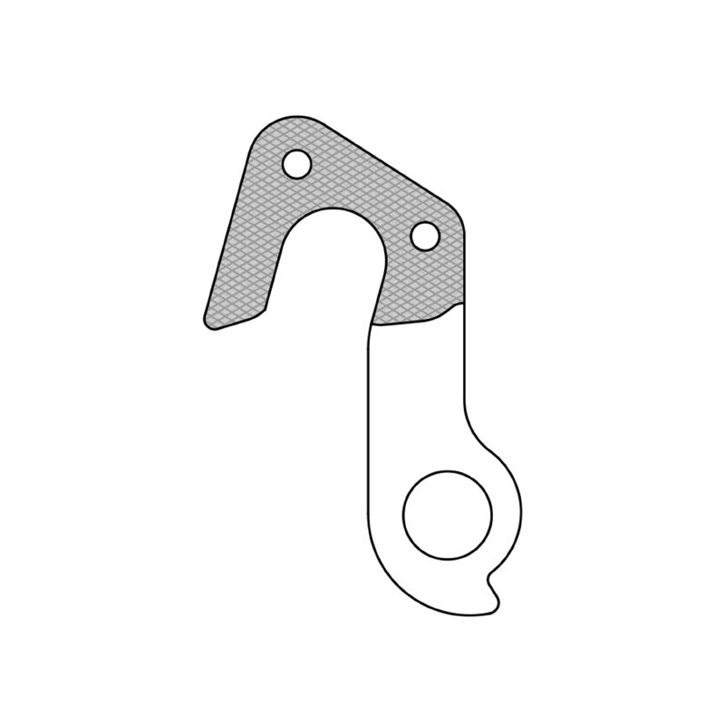 Patte de dérailleur aluminium Marwi GT GH-283 - vue 3