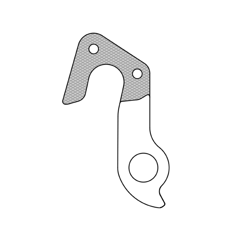 Patte de dérailleur aluminium Marwi GT GH-284 - vue 3