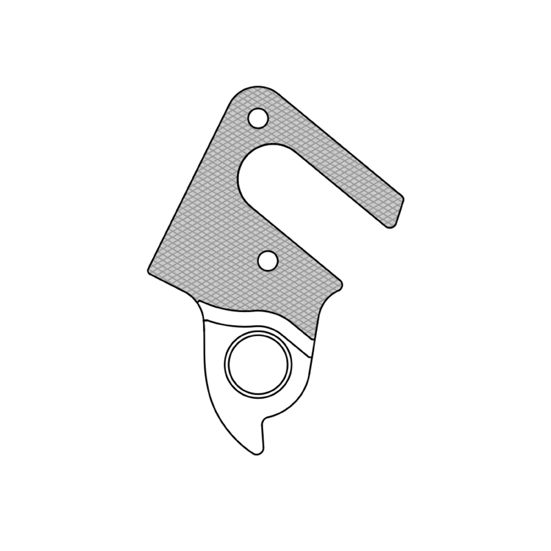 Patte de dérailleur aluminium Marwi Cube GH-288 - vue 3