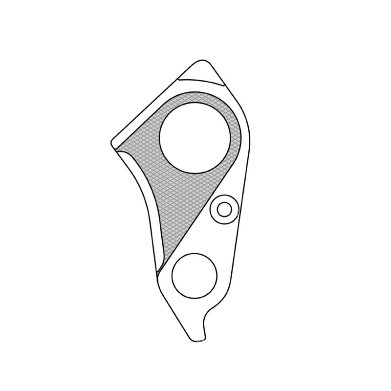 Patte de dérailleur aluminium Marwi Specialized GH-298 - vue 3
