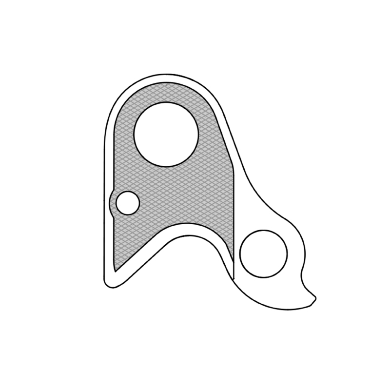 Patte de dérailleur aluminium Marwi Haibike GH-300 - vue 3