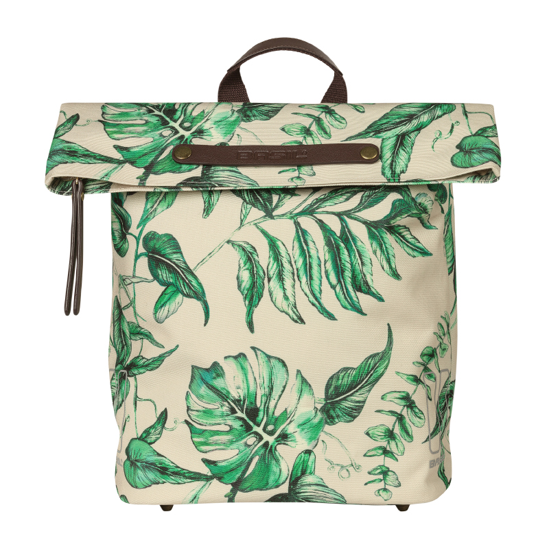 Sacoche arrière vélo latérale Basil Evergreen Daypack beige 14-19L - vue 2