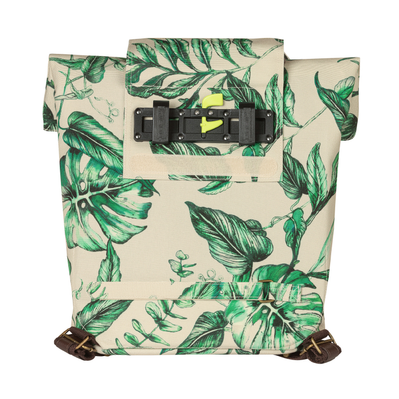 Sacoche arrière vélo latérale Basil Evergreen Daypack beige 14-19L - vue 4