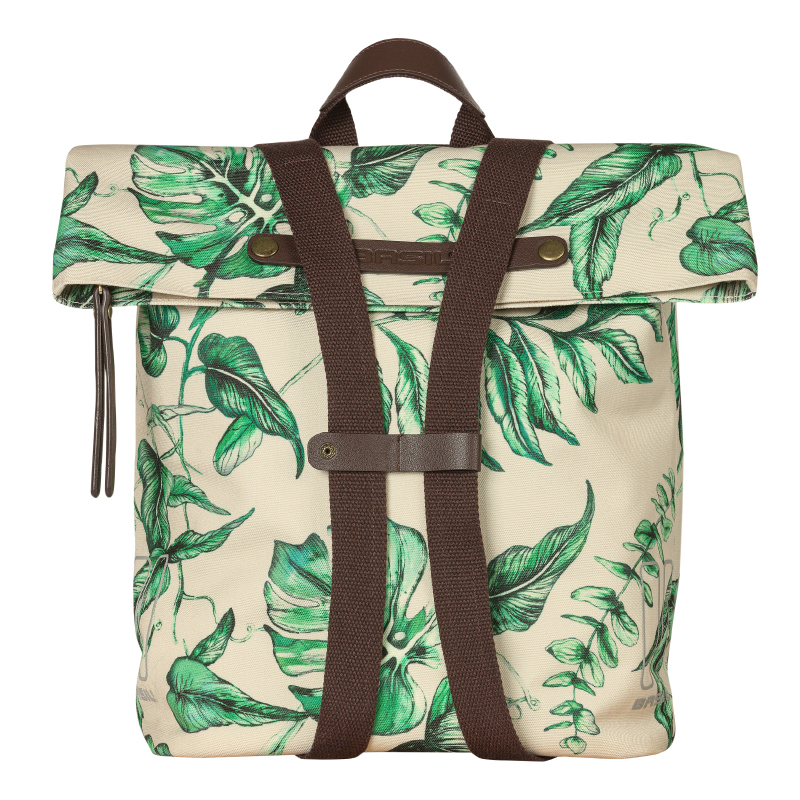 Sacoche arrière vélo latérale Basil Evergreen Daypack beige 14-19L - vue 5