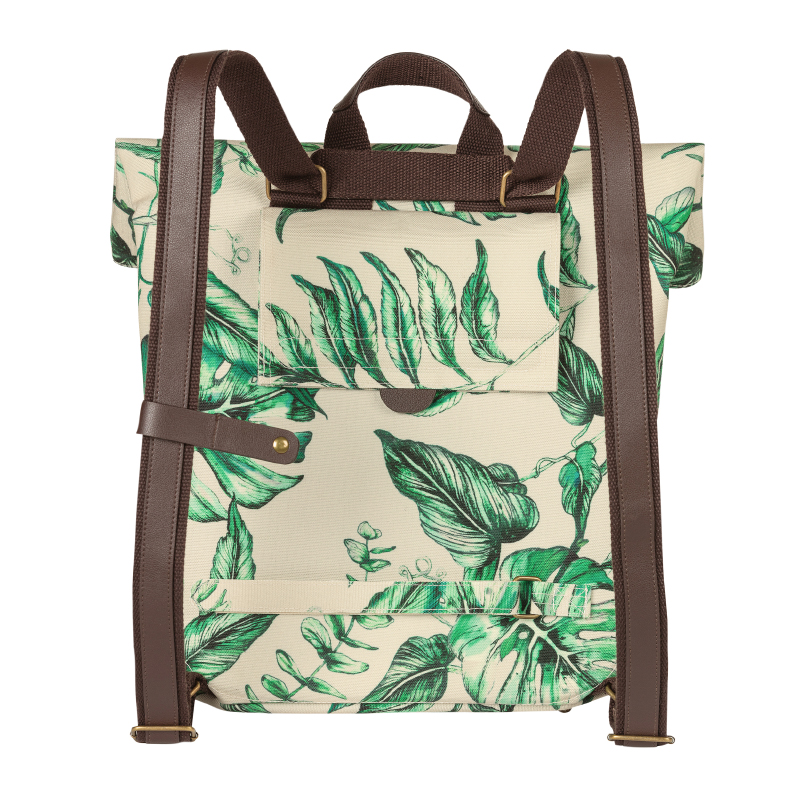 Sacoche arrière vélo latérale Basil Evergreen Daypack beige 14-19L - vue 6