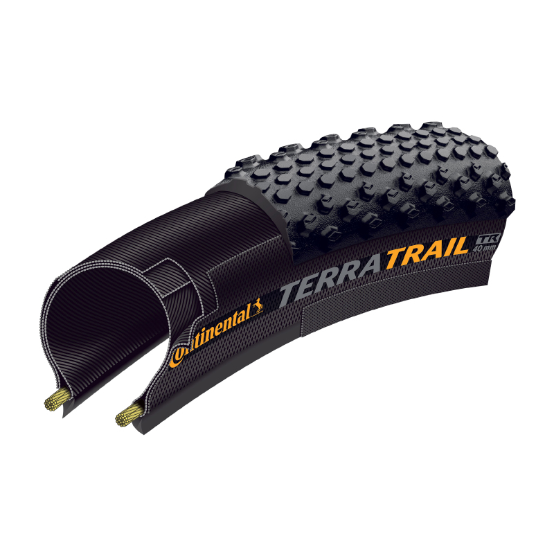 Pneu gravel Continental Terra Trail Shield Wall 700 x 40 noir tubeless ready TS (40-622) - vue 2